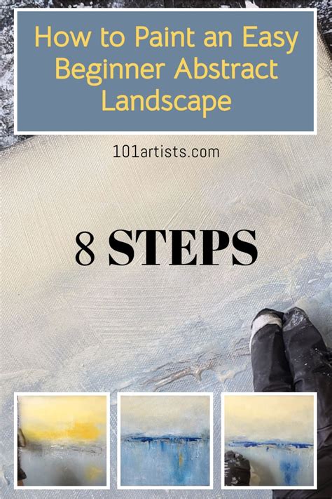 How To Paint An Easy Beginner Abstract Landscape 8 Steps Abstract