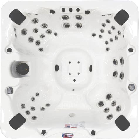 American Spas Person Jet Premium Acrylic Bench Spa Standard Hot Tub With Bluetooth Sound