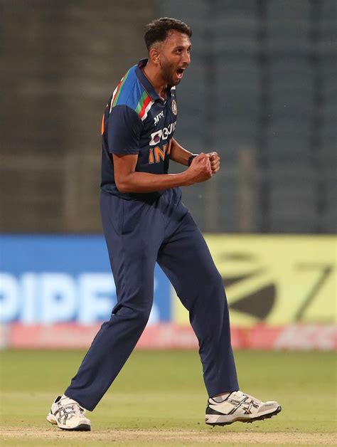 Prasidh Krishna is pumped after picking up a wicket | ESPNcricinfo.com