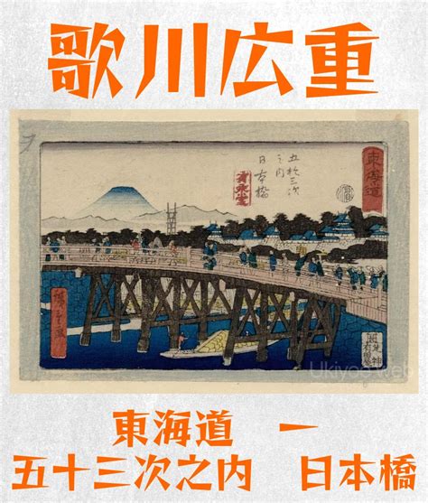 Ukiyoe web Français on Twitter Utagawa Hiroshige N1 Nihonbashi de la