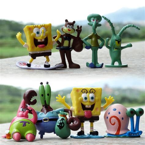 Sponge Squarepants Figure Collection Set Of Limited Edition Toys Krusty Krab And Bikini