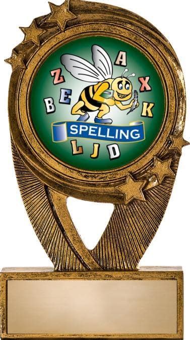 Amazon Crown Awards Gold Spelling Trophies H Resin Spelling