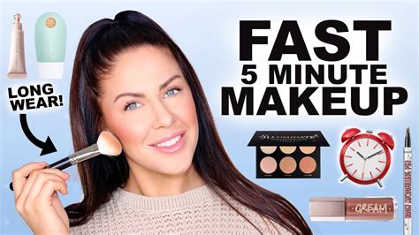 5 Minute Makeup Routine Easy Fast Long Wearing Makeup Youtube