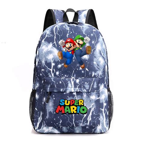 Аниме Рюкзак Марио Super Mario Bros унисекс Арт подростковый школьный ...
