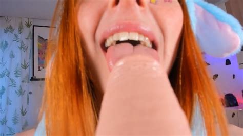 Anna Prince Closeup Blowjob Camera On Dildo ManyVids