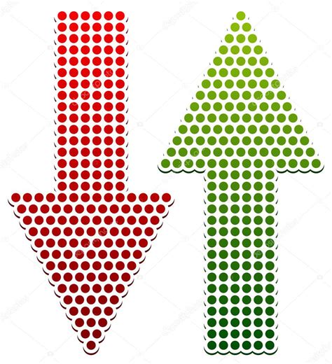 Dotted Up Down Arrows — Stock Vector © Vectorguy 68884975