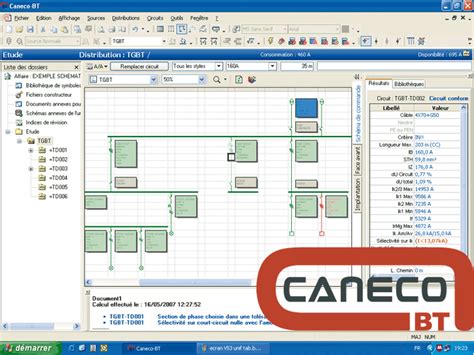 Logiciel de CAO électrique Caneco BT 5 4 Logiciel schémas