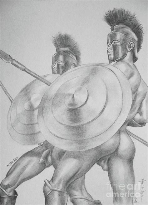 Original Artwork Pencil Drawing Male Nude Gay Men On Paper 16 7 4