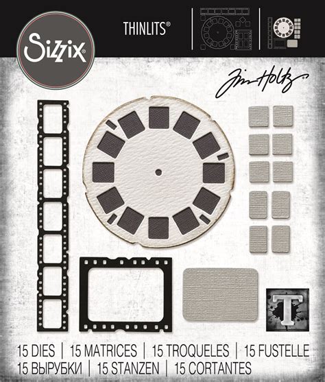 Sizzix Thinlits Die Set By Tim Holtz Vault Picture Show