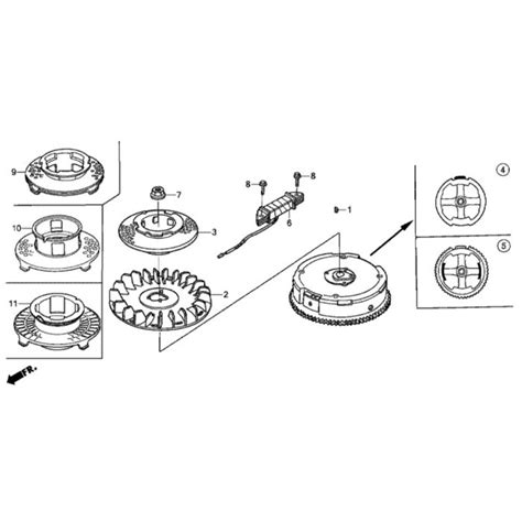 Flywheel Assembly For Honda Hrd K Qxeh Mower L S Engineers