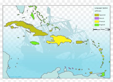 Caribbean Language Map