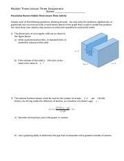 Precalculus Honors M L Activity Docx Module Three Lesson Three