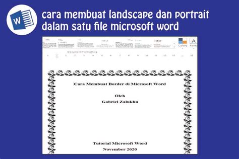 Cara Membuat Page Border Bingkai Di Word Dengan Mudah Galoveti Project