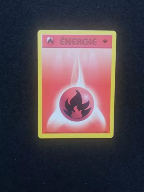 CARTE POKÉMON ENERGIE Feu 98 102 Edition 1 Set de Base Wizards FR EUR 5