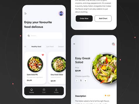 Food Mobile App by Saber Ali on Dribbble