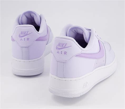 Nike Air Force 1 07 Trainers Pure Violet Lilac White Womens Trainers