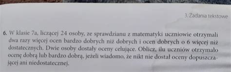 Hej Pilnie Potrzebuj Pomocy Z Tym Zadaniem Matematyka Z Kluczem Klasa