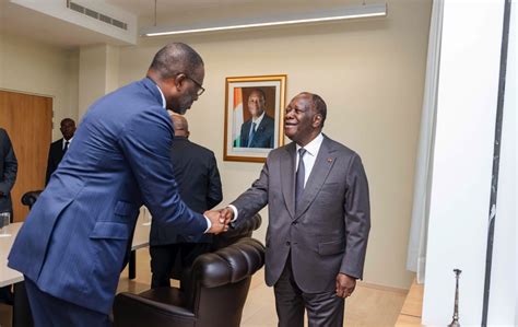 Entretien du président Alassane Ouattara avec le président du PDCI RDA