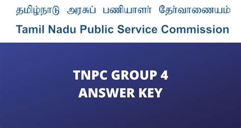 TNPSC Group 4 Answer Key 2022 Expected Cut Off Marks