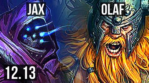 Jax Vs Olaf Top 1000 Games 9 2 9 900k Mastery Dominating Kr