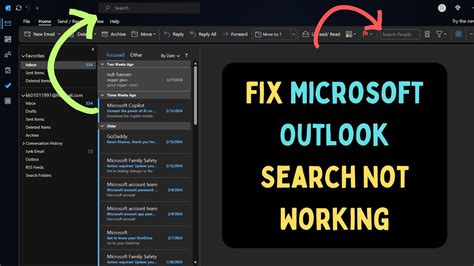 How To Fix Microsoft Outlook Search Not Working In Windows Youtube