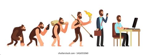 6,000 Human evolution cartoon Images, Stock Photos & Vectors | Shutterstock