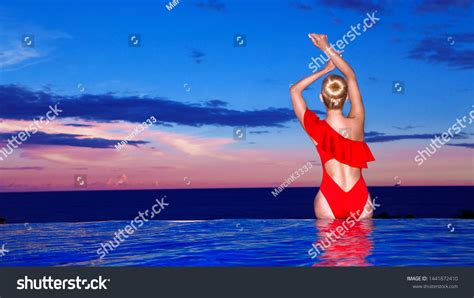 Elegant Sexy Woman Luxury Bikini On Stock Photo Shutterstock