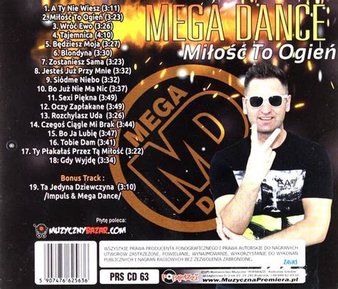 Mega Dance Miłość To Ogień CD Mega Dance Muziek bol