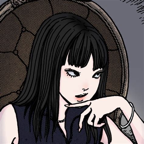 Tomie Colored Pfp Ilustrações retro Figuras retrô Desenhos de