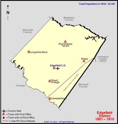 Edgefield County, SC - 1801 to 1810