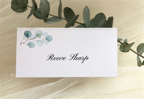 Eucalyptus Place Cards P Each Wedding Name Cards