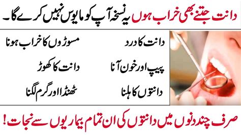 Tooth Care Tips In Urdu Danton Ke Dard Ka Ilaj Tooth Cavity