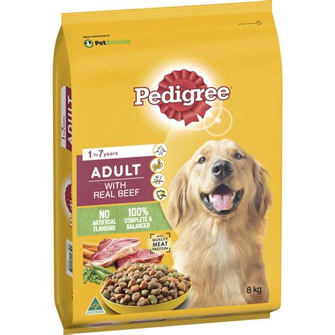 Pedigree Adult Dog Food With Real Beef 8kg Woolworths