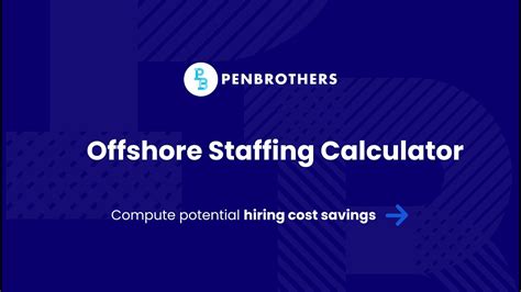 Introducing Penbrothers Offshore Staffing Calculator Youtube