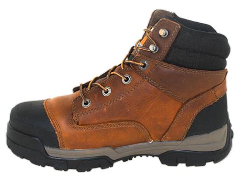 Carhartt Mens 6 Waterproof Soft Toe Work Boots Brown Style Cme6055