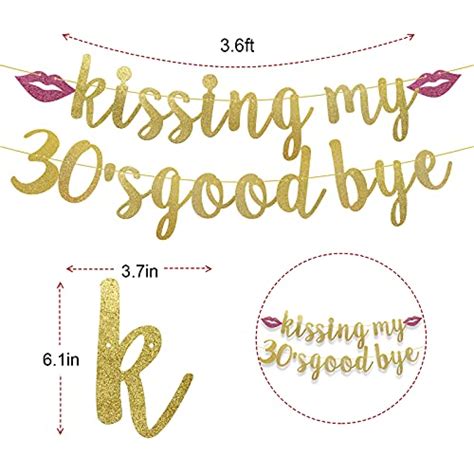 Kissing My S Goodbye Banner Th Birthday Party Decorations