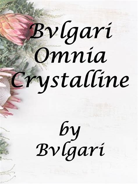 30ml Bvlgari Omnia Crystalline by Bvlgari – Krazy Krale