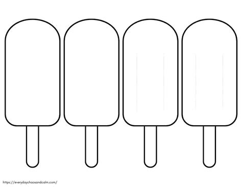 Free Printable Popsicle Template