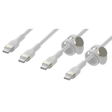 Belkin 2x Boost Charge Pro Flex Silicone Braided USB C To USB C Cables