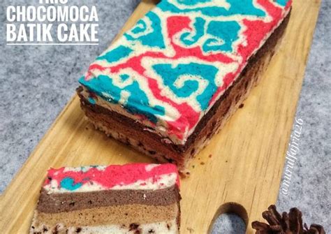 Resep Trio Chocomoca Batik Cake Oleh Nurul Fajri Cookpad