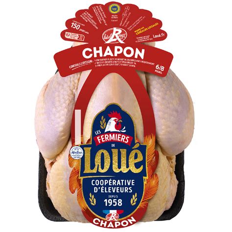 Chapon Blanc Pac Igp Label Rouge Fermiers De Loue Le Chapon De Kg