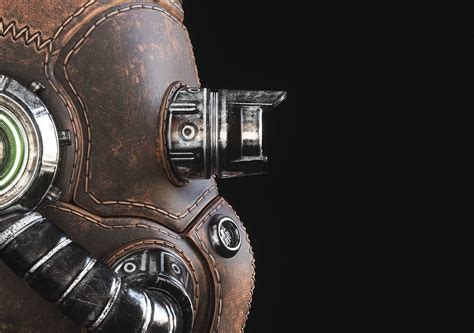 Steampunk Leather Mask | CGTrader