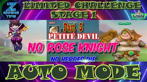 Petite Devil Limited Challenge Stage 1 Trick Vs Tricks Stage 1 2 No