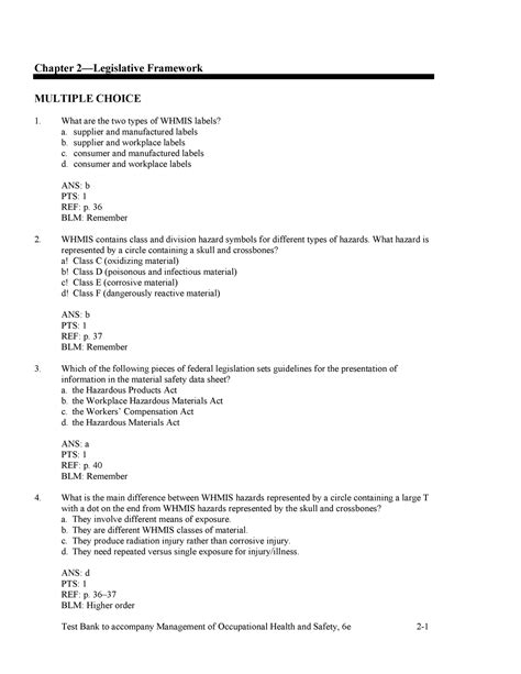 Exam 2018 Questions And Answers Chapter 2—legislative Framework