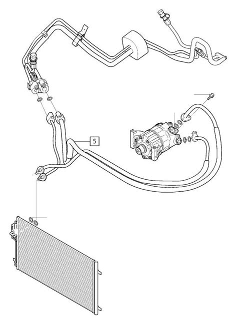 Volvo C40 A C Refrigerant Liquid Hose 31332156 Genuine Volvo Part