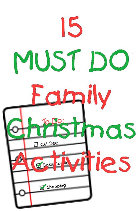 15 Must Do Family Christmas Activities