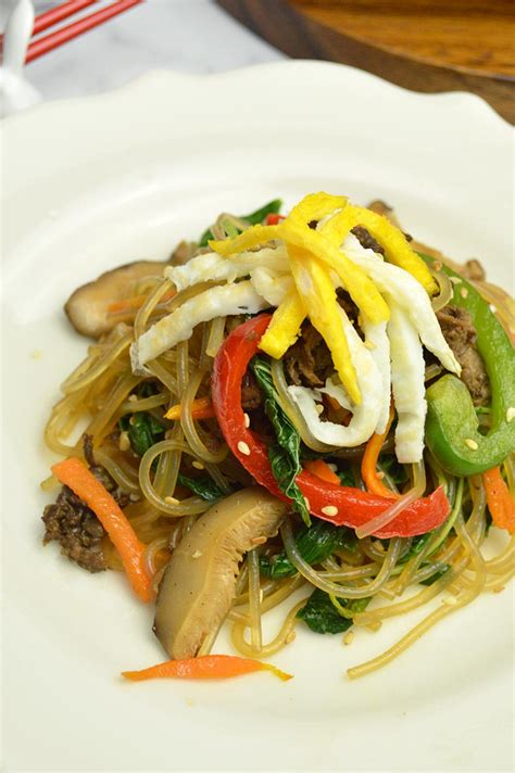 Japchae Korean Stir Fry Noodles Jaja Bakes