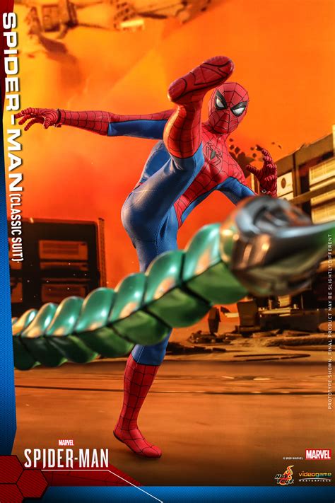 Marvel S Spider Man Classic Suit Spider Man Figure By Hot Toys The Toyark News