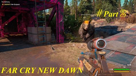 Far Cry New Dawn Stealth Kills Badass Outpost Liberation Part Youtube