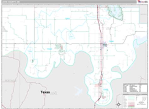 Love County, OK Zip Code Wall Map Premium Style by MarketMAPS